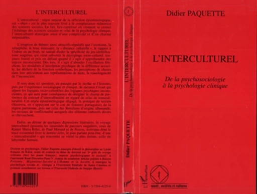 L'interculturel - Didier Paquette - Editions L'Harmattan