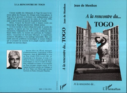 A la rencontre du Togo - Jean De Menthon - Editions L'Harmattan