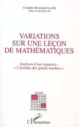 VARIATIONS SUR UNE LEÇON DE MATHEMATIQUES