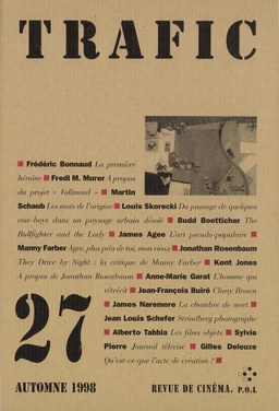 Trafic n° 27 (Automne 1998)