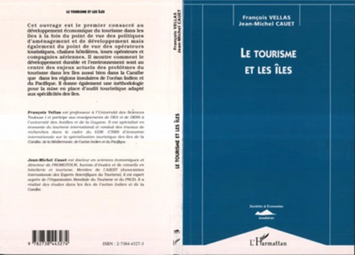 Le tourisme et les îles - François Vellas - Editions L'Harmattan