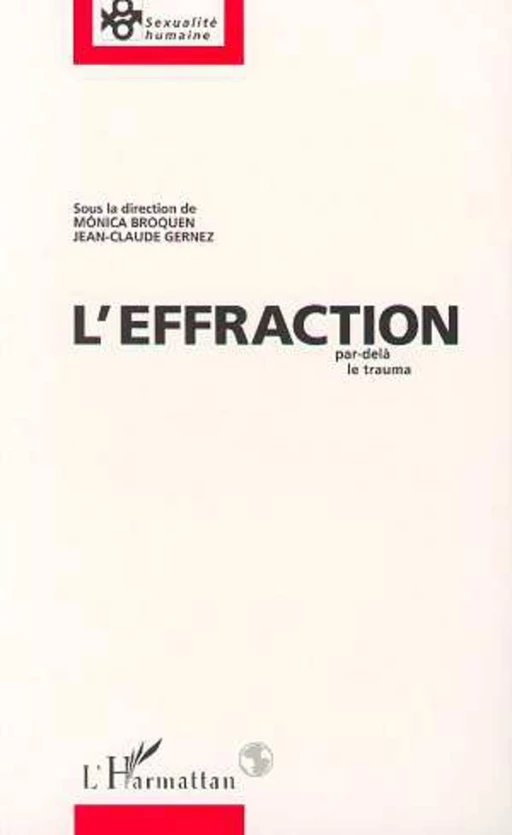 L'EFFRACTION -  - Editions L'Harmattan