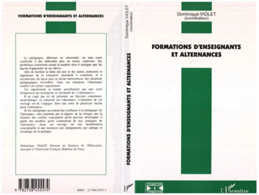 Formations d'enseignants et alternances - Dominique Violet - Editions L'Harmattan