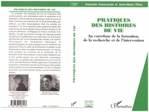 PRATIQUES DES HISTOIRES DE VIE - Jean-Marc Pilon, Danielle Desmarais - Editions L'Harmattan