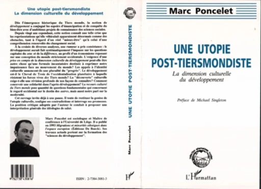 Une utopie post-tiersmondiste - Marc Poncelet - Editions L'Harmattan