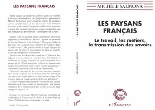 Les paysans français - Michèle Salmona - Editions L'Harmattan