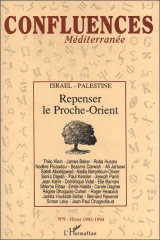 Repenser le Proche-Orient - Jean-Paul Chagnollaud - Editions L'Harmattan