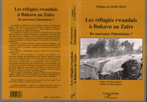 Les réfugiés rwandais à Bukavu au Zaïre - Philippe De Dorlodot - Editions L'Harmattan