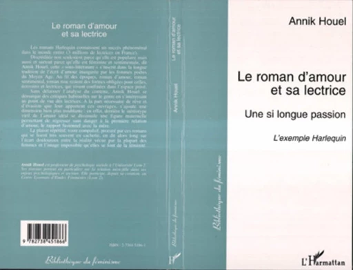 LE ROMAN D'AMOUR ET SA LECTRICE - Annik Houel - Editions L'Harmattan