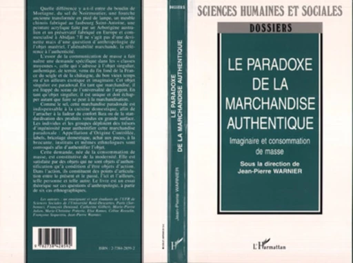 La paradoxe de la marchandise authentique -  - Editions L'Harmattan