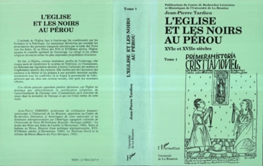 L'Eglise et les Noirs au Pérou - Jean-Pierre Tardieu - Editions L'Harmattan