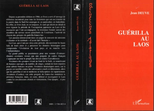 Guerilla au Laos - Jean Deuve - Editions L'Harmattan