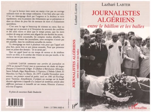 Journalistes algériens - Lazhari Labter - Editions L'Harmattan