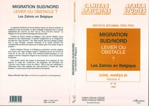 Migration Sud/Nord - Mayoyo Bitumba Tipo-Tipo - Editions L'Harmattan