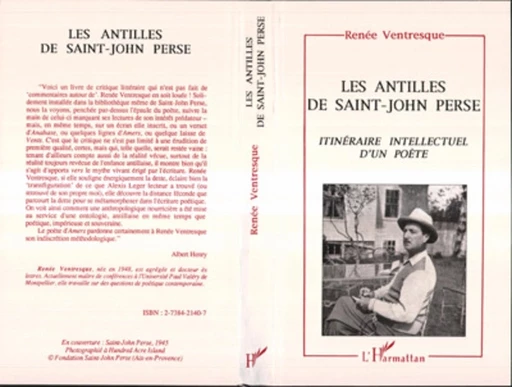 Les Antilles de Saint-John Perse - Renée Ventresque - Editions L'Harmattan