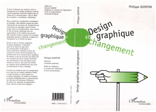 Design, graphique et changement - Philippe Quinton - Editions L'Harmattan