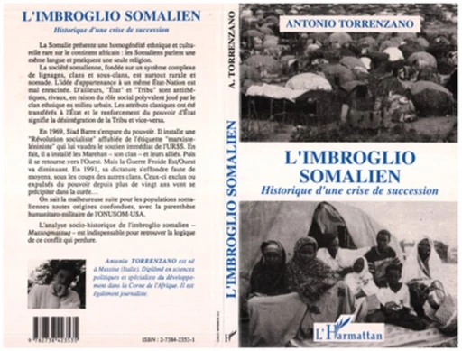 L'imbroglio somalien - Antonio Torrenzano - Editions L'Harmattan