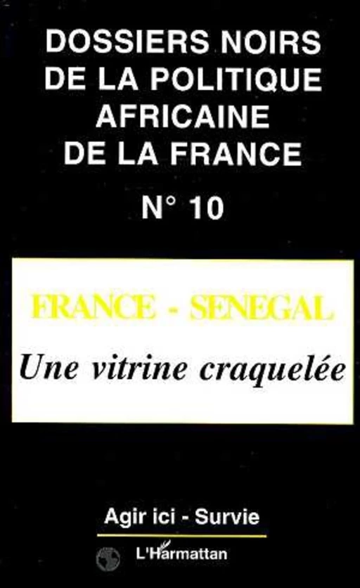 FRANCE-SENEGAL -  - Editions L'Harmattan