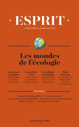 Esprit janvier-février 2018 Les mondes de l'écologie