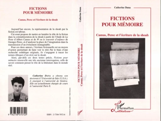 Fiction pour Mémoire - Catherine Dana - Editions L'Harmattan