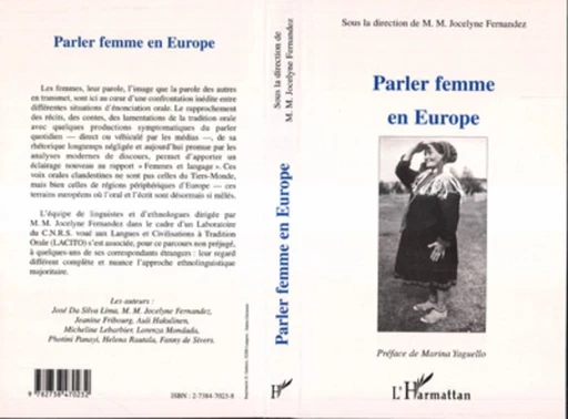 Parler Femme en Europe - M.M.Jocelyne Fernandez-Vest - Editions L'Harmattan