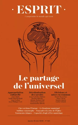 Esprit (janvier-février 2019) Le partage de l'universel