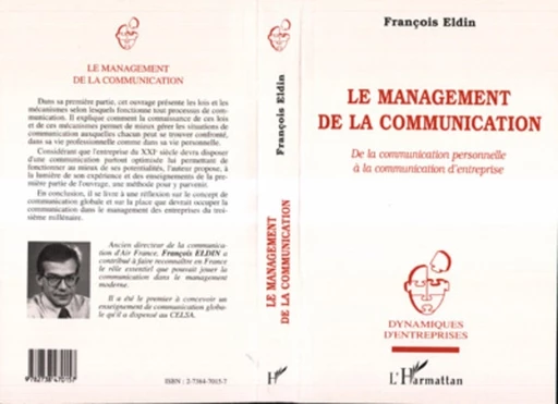 Le Management de la Communication - François Eldin - Editions L'Harmattan