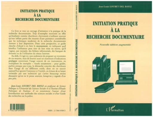 Initiation pratique à la recherche documentaire - Jean-Louis Loubet Del Bayle - Editions L'Harmattan