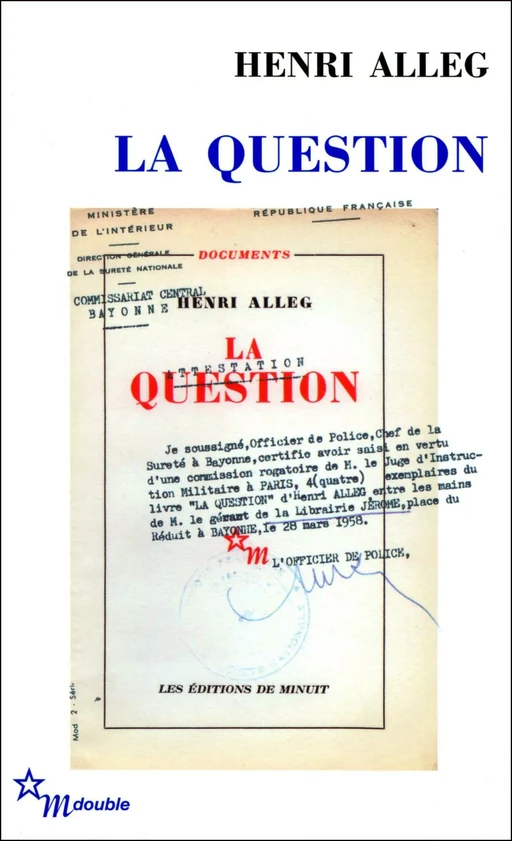 La Question - Henri Alleg - Minuit