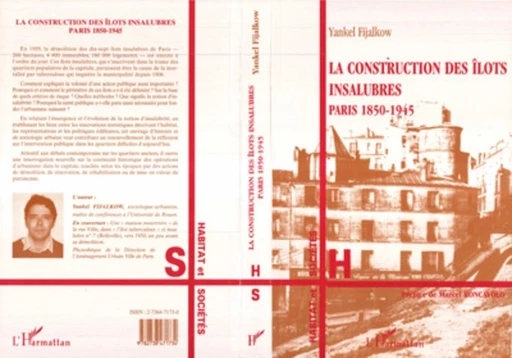 La Construction des Ilots Insalubres - Yankel Fijalkow - Editions L'Harmattan