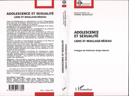 ADOLESCENCE ET SEXUALITÉ - Pierre Benghozi - Editions L'Harmattan