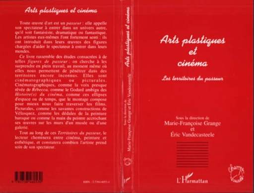 ARTS PLASTIQUES ET CINEMA -  - Editions L'Harmattan