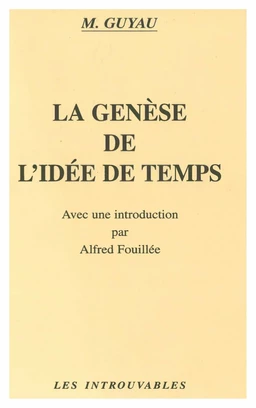 La Genèse de l'idée de Temps