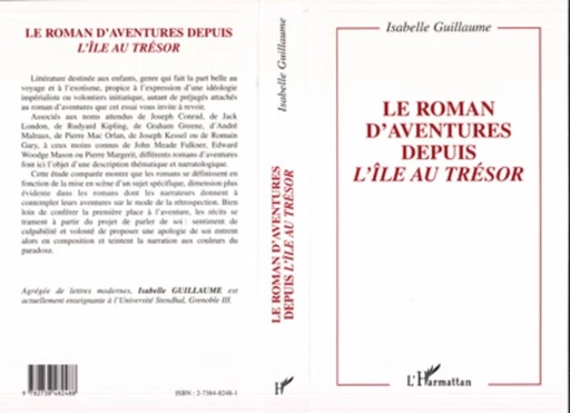 LE ROMAN D'AVENTURE DEPUIS L'ÎLE AU TRÉSOR - Isabelle Guillaume - Editions L'Harmattan