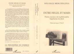 ENTRE HEGEL ET MARX