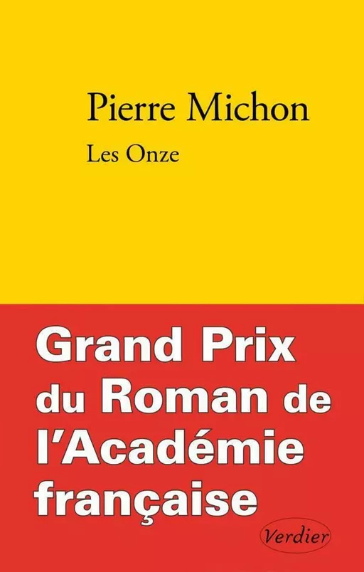 Les Onze - Pierre Michon - Editions Verdier