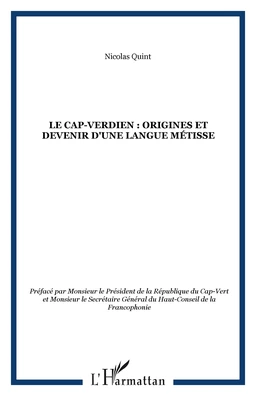 LE CAP-VERDIEN : Origines et devenir d'une langue métisse