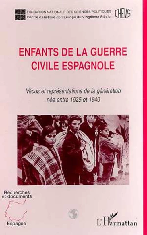 ENFANTS DE LA GUERRE CIVILE ESPAGNOLE -  - Editions L'Harmattan