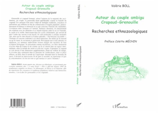 AUTOUR DU COUPLE AMBIGU CRAPAUD-GRENOUILLE - Valérie Boll - Editions L'Harmattan