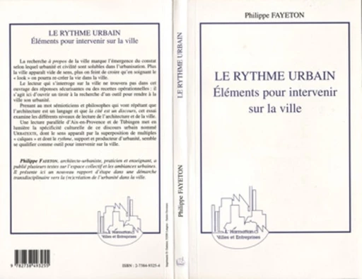 LE RYTHME URBAIN - Philippe Fayeton - Editions L'Harmattan