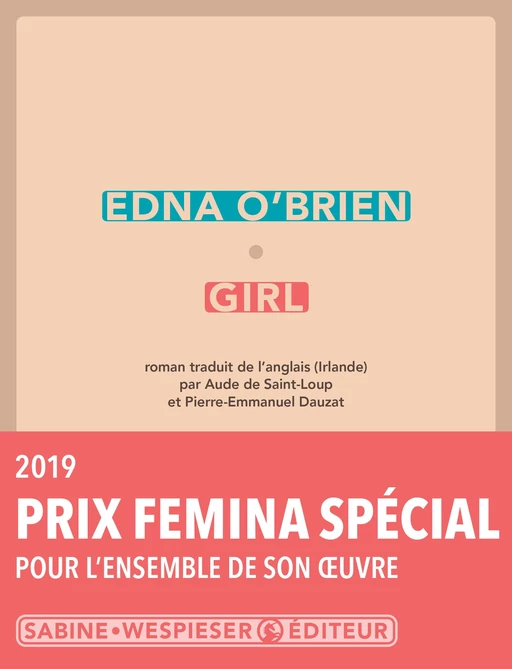 Girl - Edna O'Brien - Sabine Wespieser éditeur