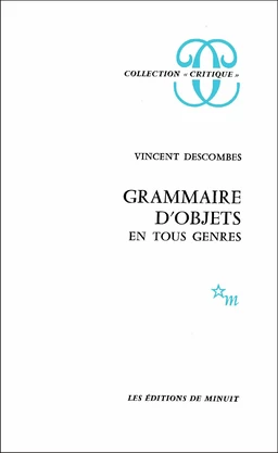 Grammaire d'objets en tous genres