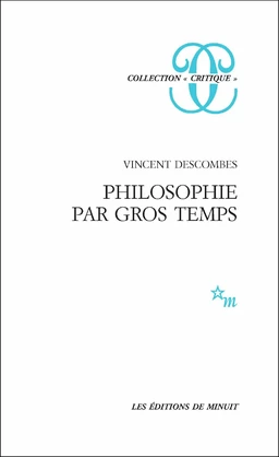 Philosophie par gros temps