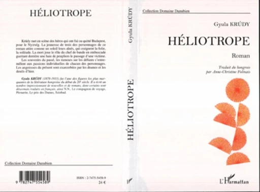 Héliotrope - Guyla Krudy - Editions L'Harmattan