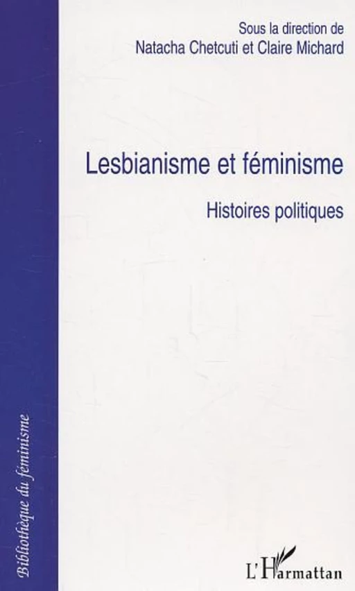 Lesbianisme et féminisme -  - Editions L'Harmattan