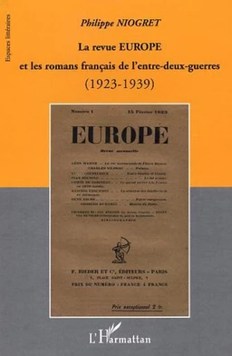 La Revue EUROPE et les romans français de l'entre-deux-guerres