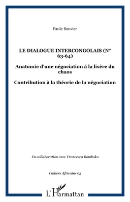 Le dialogue intercongolais (n° 63-64)