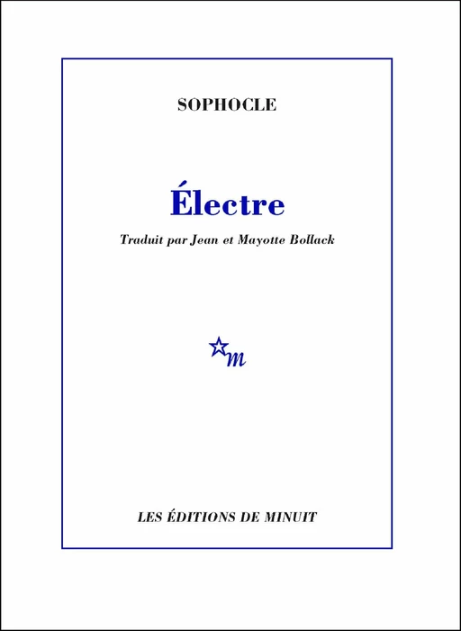 Électre -  Sophocle - Minuit