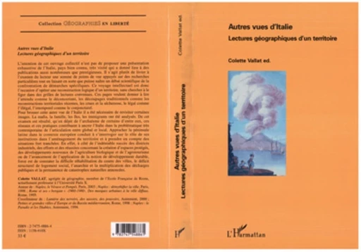 Autres vues d'Italie - Colette Vallat - Editions L'Harmattan