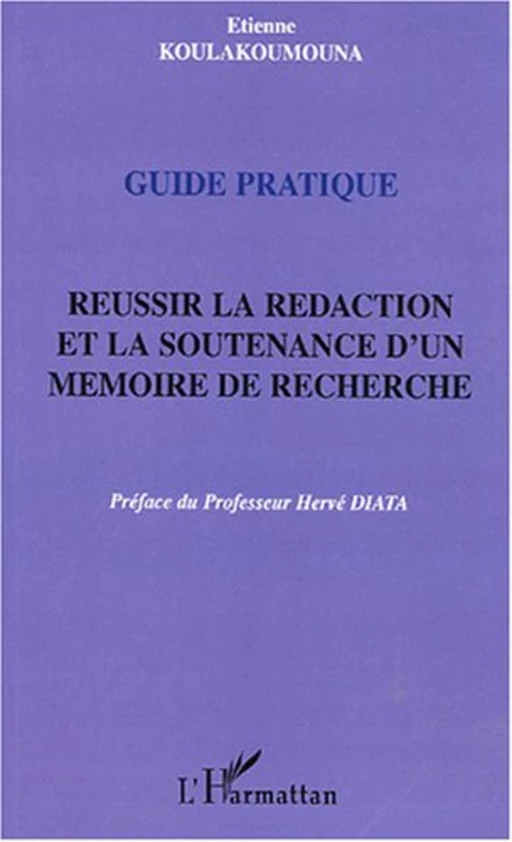 Guide pratique - Etienne Koulakoumouna - Editions L'Harmattan